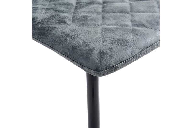 spisebordsstole 2 stk. kunstlæder sort - Spisebordsstole & køkkenstole - Armstole
