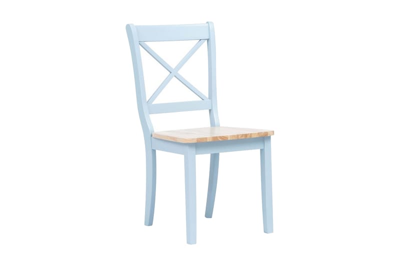 Spisebordsstole 2 Stk. Massivt Gummitræ Grå Og Brun - Grå - Spisebordsstole & køkkenstole - Armstole