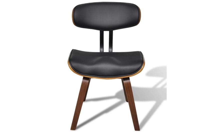 Spisebordsstole 2 Stk. Med Ryglæn Kunstlæder - Brun - Spisebordsstole & køkkenstole - Armstole