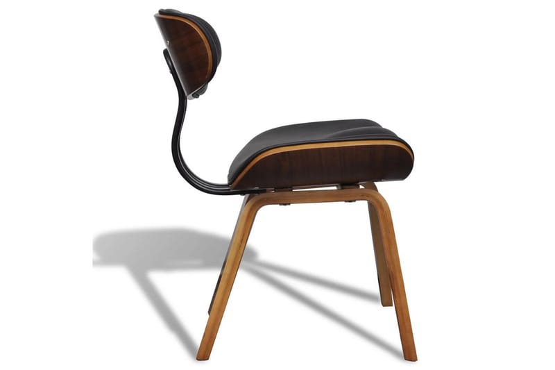 Spisebordsstole 2 Stk. Med Ryglæn Kunstlæder - Brun - Spisebordsstole & køkkenstole - Armstole