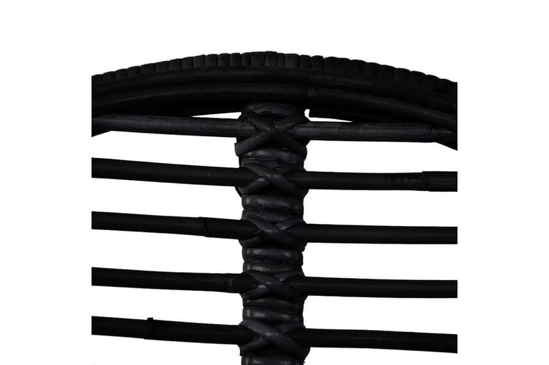 Spisebordsstole 2 Stk. Naturligt Rattan Sort - Sort - Møbler - Stole & lænestole - Armstole