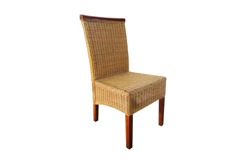 Spisebordsstole 2 Stk. Rattan Brun - Brun - Møbler - Stole & lænestole - Armstole