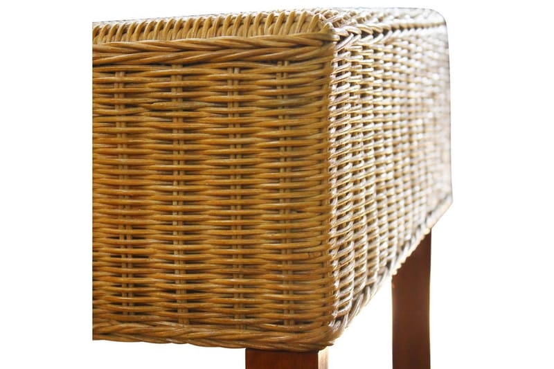 Spisebordsstole 2 Stk. Rattan Brun - Brun - Møbler - Stole & lænestole - Armstole