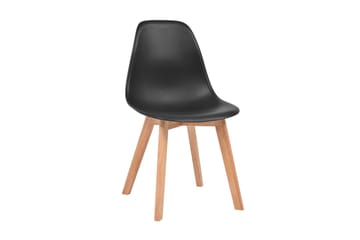 Spisebordsstole 2 Stk. Sort - Sort - Møbler - Stole & lænestole - Armstole