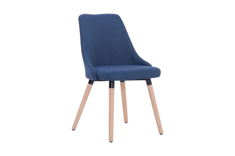 Spisebordsstole 2 Stk. Stof Blå - Blå - Spisebordsstole & køkkenstole - Armstole