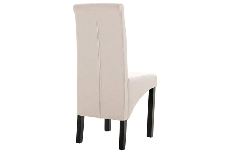 Spisebordsstole 2 Stk. Stof Cremefarvet - Creme - Møbler - Stole & lænestole - Armstole