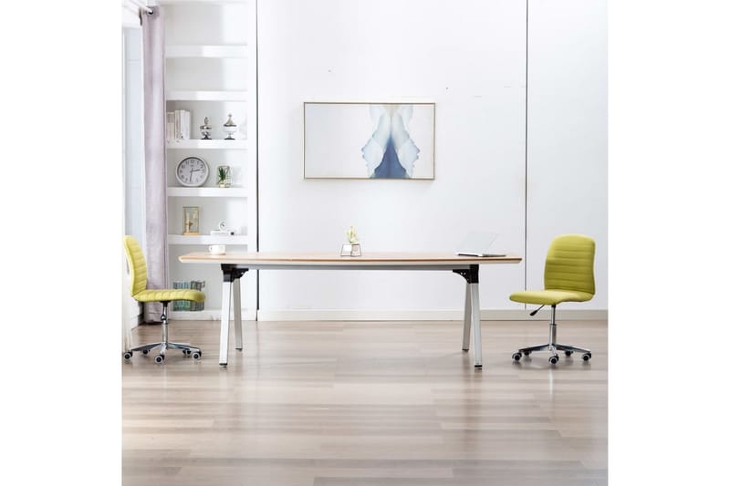 Spisebordsstole 2 Stk. Stof Grøn - Spisebordsstole & køkkenstole - Armstole