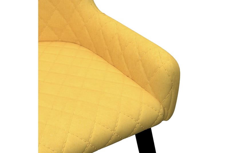 Spisebordsstole 2 stk. stof gul - Gul - Spisebordsstole & køkkenstole - Armstole