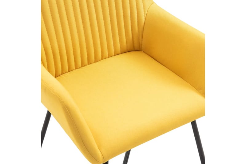 spisebordsstole 2 stk. stof gul - Spisebordsstole & køkkenstole - Armstole
