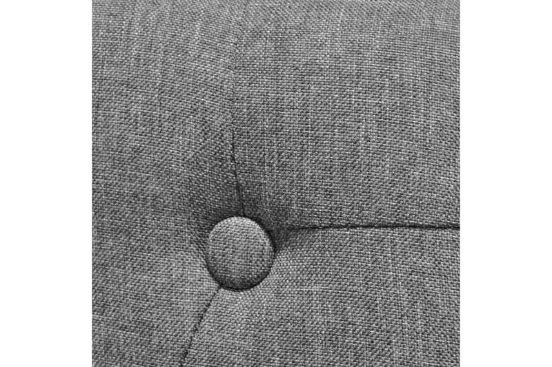 Spisebordsstole 2 Stk. Stof Lysegrå - Grå - Møbler - Stole & lænestole - Armstole
