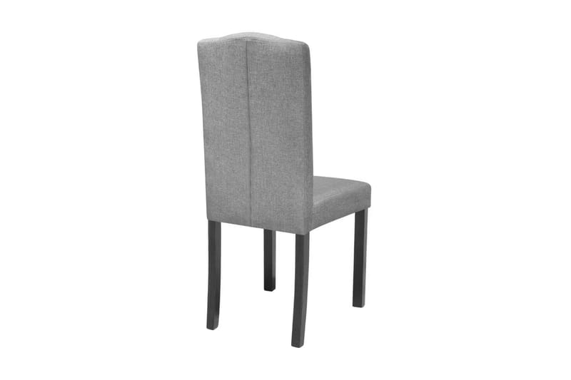 Spisebordsstole 2 Stk. Stof Lysegrå - Grå - Spisebordsstole & køkkenstole - Armstole