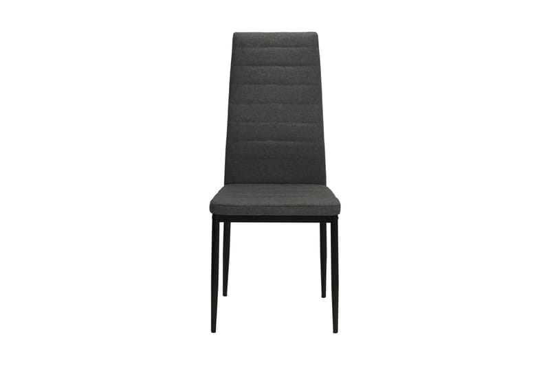 Spisebordsstole 2 Stk. Stof Mørkegrå - Grå - Spisebordsstole & køkkenstole - Armstole