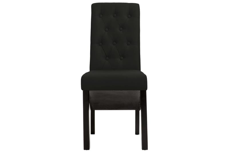 Spisebordsstole 2 Stk. Stof Sort - Sort - Møbler - Stole & lænestole - Armstole