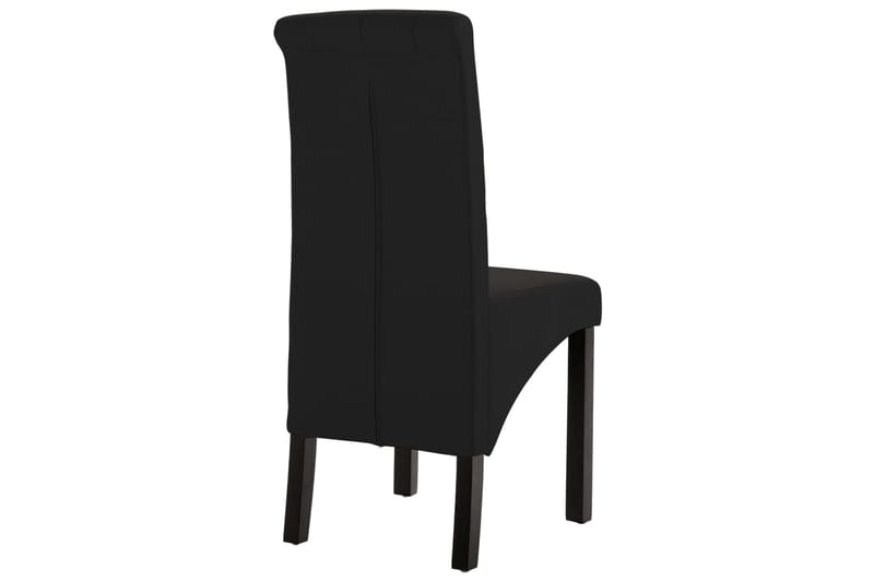 Spisebordsstole 2 Stk. Stof Sort - Sort - Spisebordsstole & køkkenstole - Armstole