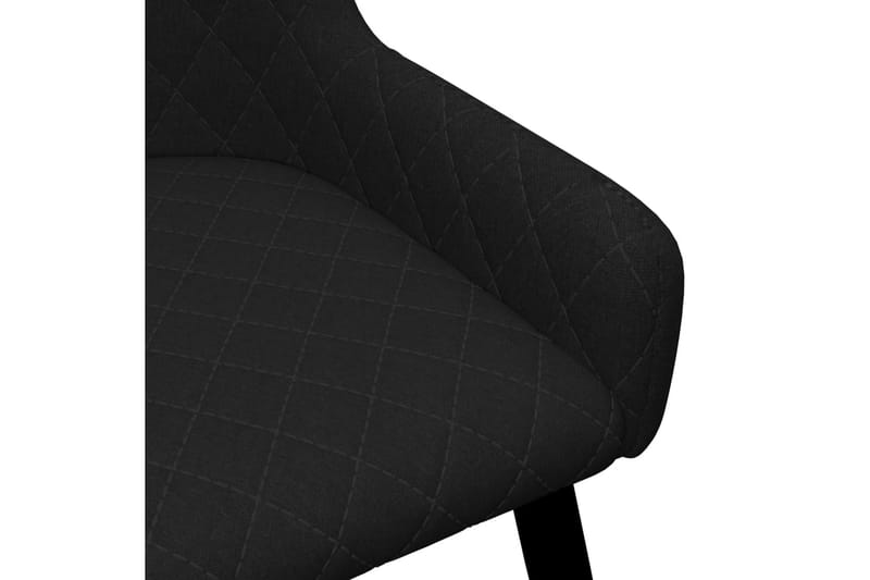Spisebordsstole 2 stk. stof sort - Sort - Spisebordsstole & køkkenstole - Armstole