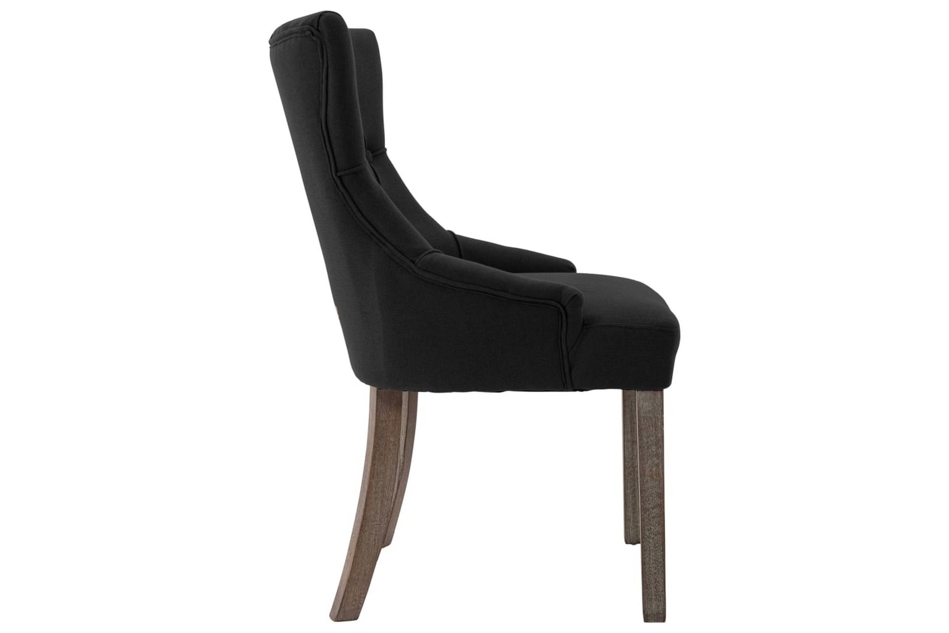spisebordsstole 2 stk. stof sort - Sort - Møbler - Stole & lænestole - Armstole
