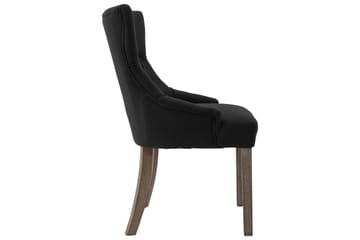 spisebordsstole 2 stk. stof sort - Sort - Møbler - Stole & lænestole - Armstole