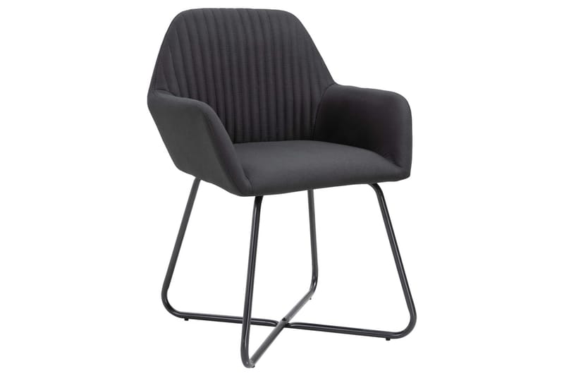 spisebordsstole 2 stk. stof sort - Spisebordsstole & køkkenstole - Armstole