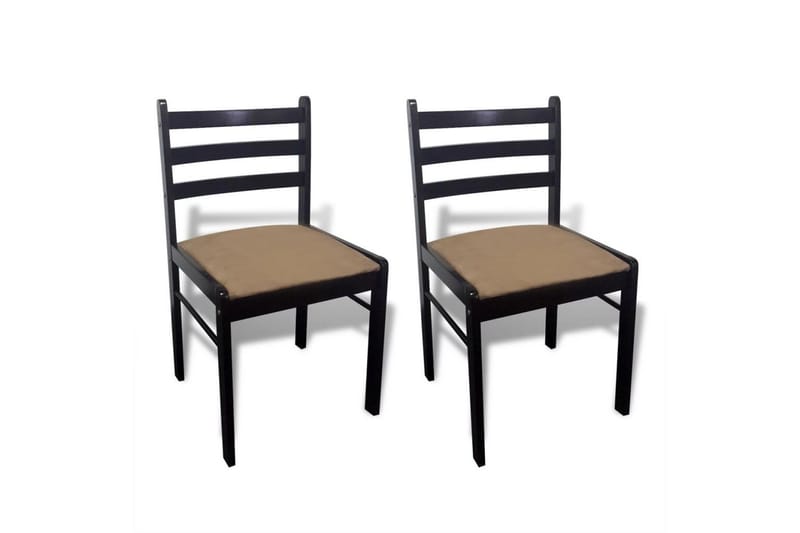 Spisebordsstole 2 Stk. Træ Brun Firkantet - Brun - Møbler - Stole & lænestole - Armstole