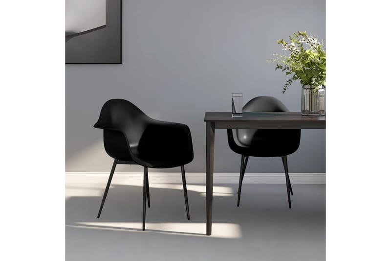 spisebordsstole 2 stk. PP sort - Sort - Spisebordsstole & køkkenstole - Armstole