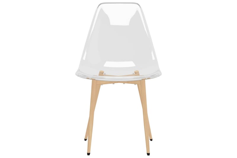 spisebordsstole 2 stk. PET transparent - gennemsigtig - Spisebordsstole & køkkenstole - Armstole