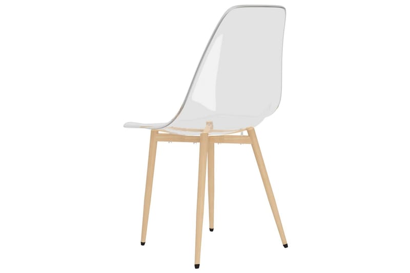 spisebordsstole 2 stk. PET transparent - gennemsigtig - Spisebordsstole & køkkenstole - Armstole