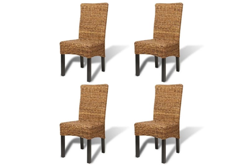Spisebordsstole 4 Stk. Abacá Brun - Brun - Møbler - Stole & lænestole - Armstole