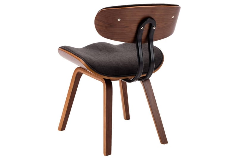 spisebordsstole 4 stk. bøjet træ og stof grå - Grå - Spisebordsstole & køkkenstole - Armstole
