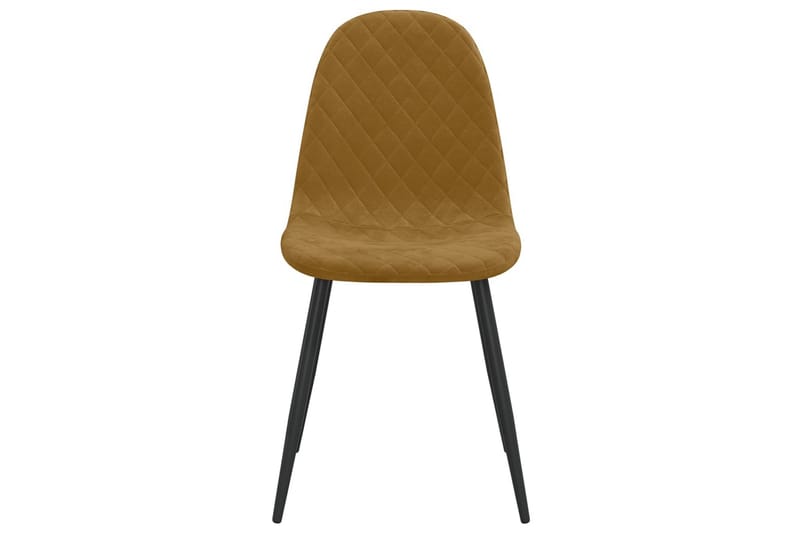 spisebordsstole 4 stk. fløjl brun - Hvid - Spisebordsstole & køkkenstole - Armstole