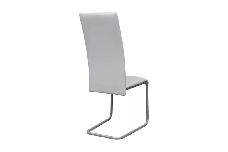 Spisebordsstole 4 Stk. Fritbærende Hvid - Hvid - Møbler - Stole & lænestole - Armstole