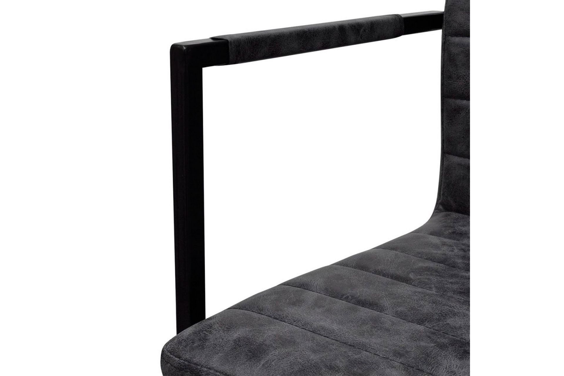Spisebordsstole 4 Stk. Fritbærende Sort - Sort - Møbler - Stole & lænestole - Armstole