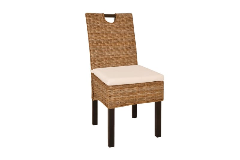 Spisebordsstole 4 Stk. Kubu-Rattan Mangotræ - Brun - Spisebordsstole & køkkenstole - Armstole