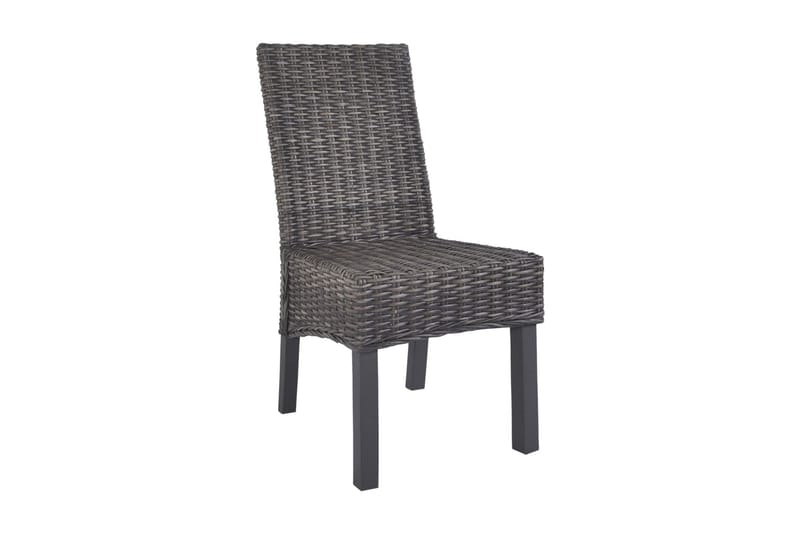 Spisebordsstole 4 Stk. Kubu-Rattan Og Mangotræ Brun - Brun - Møbler - Stole & lænestole - Armstole