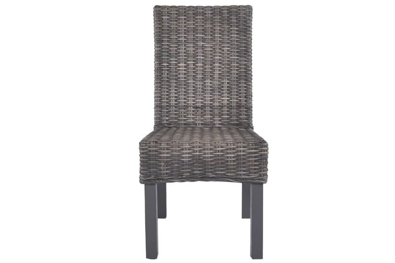 Spisebordsstole 4 Stk. Kubu-Rattan Og Mangotræ Brun - Brun - Møbler - Stole & lænestole - Armstole