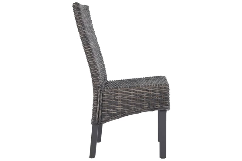 Spisebordsstole 4 Stk. Kubu-Rattan Og Mangotræ Brun - Brun - Møbler - Stole & lænestole - Armstole