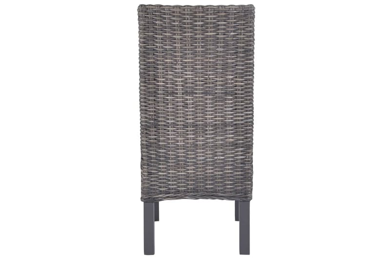 Spisebordsstole 4 Stk. Kubu-Rattan Og Mangotræ Brun - Brun - Møbler - Stole & lænestole - Armstole