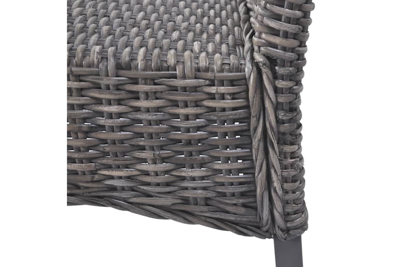 Spisebordsstole 4 Stk. Kubu-Rattan Og Mangotræ Brun - Brun - Møbler - Stole & lænestole - Armstole