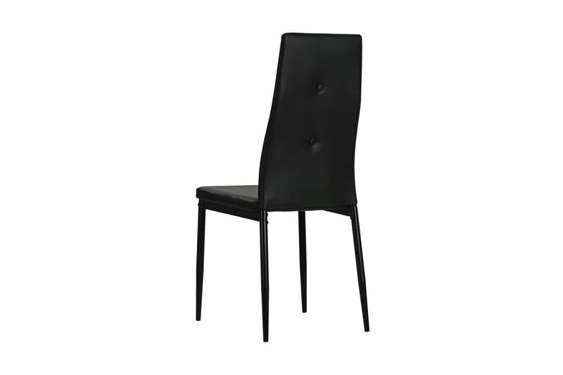 Spisebordsstole 4 Stk. Kunstlæder 43 X 43,5 X 96 Cm Sort - Sort - Møbler - Stole & lænestole - Armstole