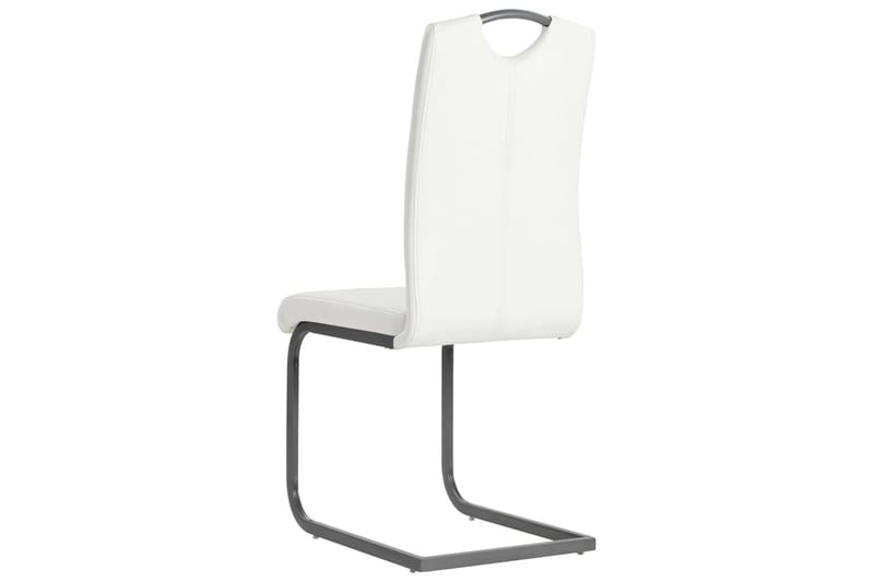 Spisebordsstole 4 Stk. Kunstlæder 43 X 55 X 100 Cm Hvid - Hvid - Møbler - Stole & lænestole - Armstole