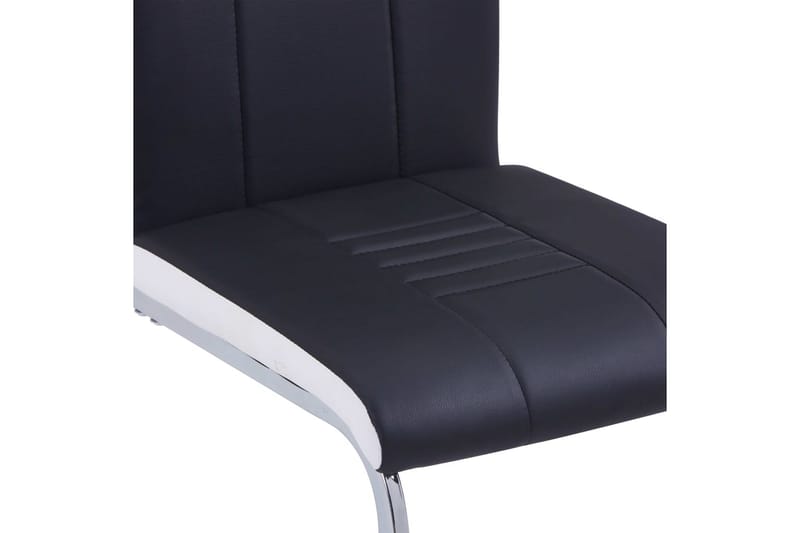 spisebordsstole 4 stk. kunstlæder sort - Spisebordsstole & køkkenstole - Armstole