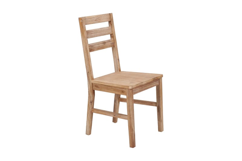 Spisebordsstole 4 Stk. Massivt Akacietræ - Brun - Møbler - Stole & lænestole - Armstole