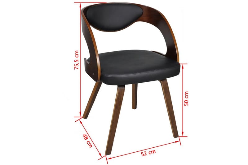 Spisebordsstole 4 Stk. Med Træstel Brun - Brun - Møbler - Stole & lænestole - Armstole
