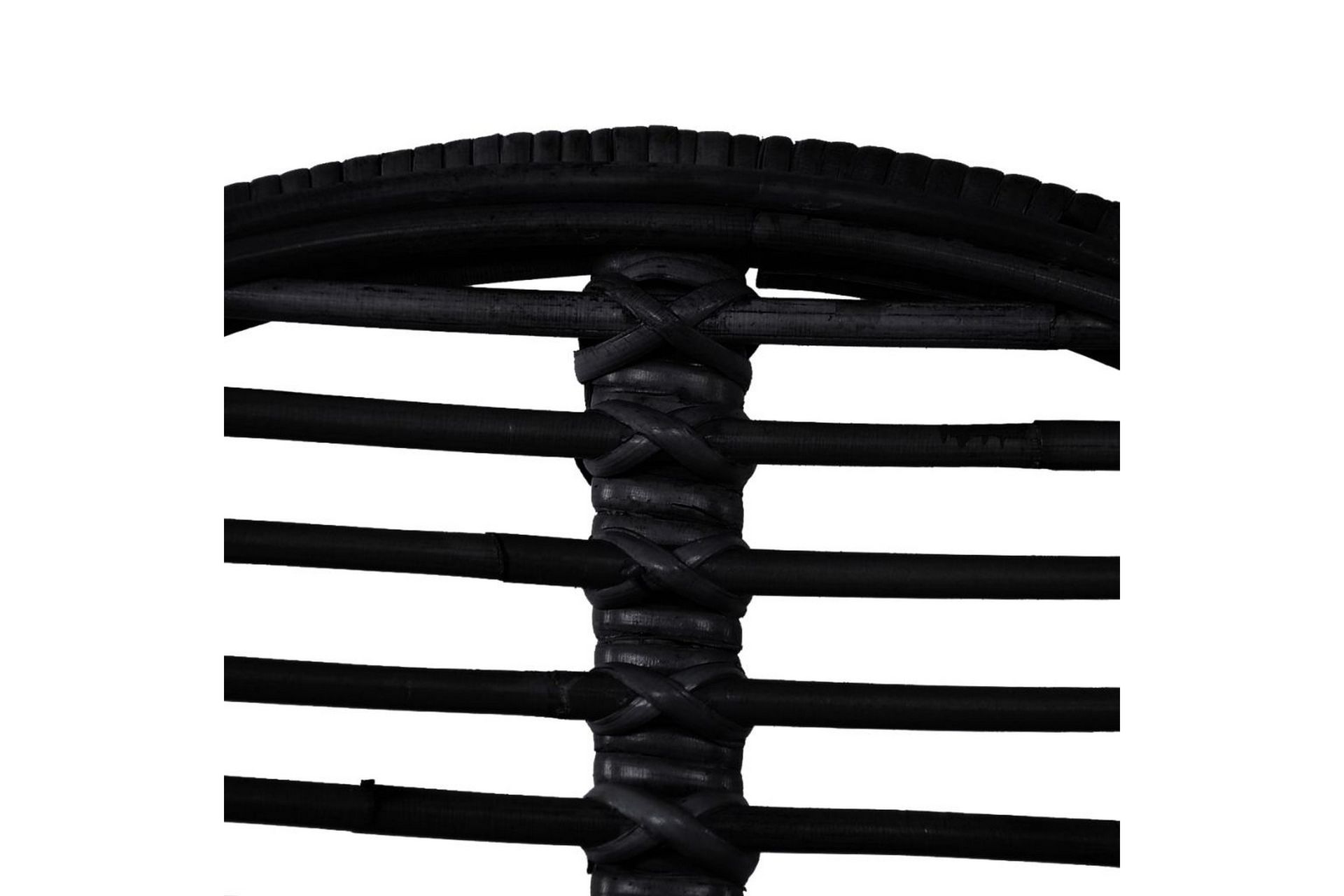 Spisebordsstole 4 Stk. Naturligt Rattan Sort - Sort - Møbler - Stole & lænestole - Armstole