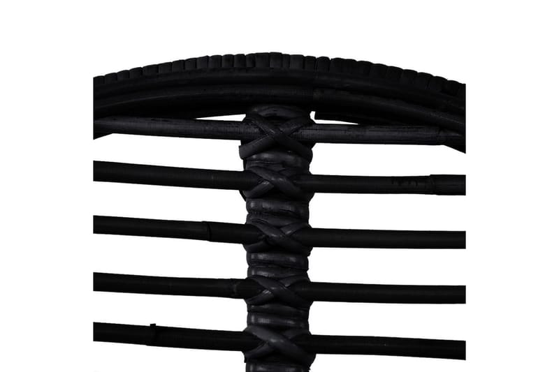 Spisebordsstole 4 Stk. Naturligt Rattan Sort - Sort - Møbler - Stole & lænestole - Armstole
