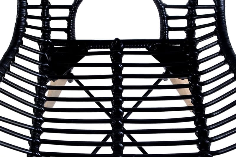 Spisebordsstole 4 Stk. Naturligt Rattan Sort - Sort - Møbler - Stole & lænestole - Armstole