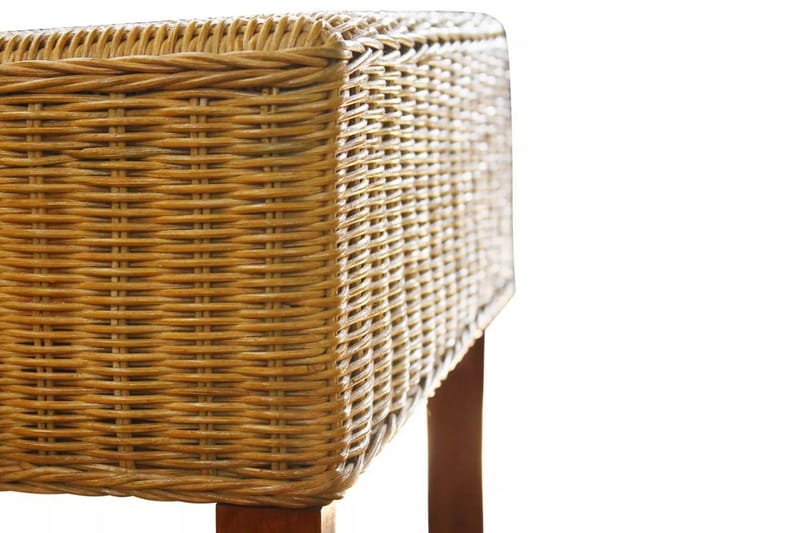 Spisebordsstole 4 Stk. Rattan Brun - Brun - Møbler - Stole & lænestole - Armstole