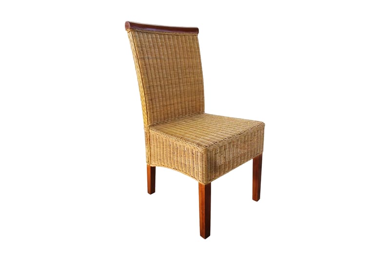 Spisebordsstole 4 Stk. Rattan Brun - Brun - Møbler - Stole & lænestole - Armstole