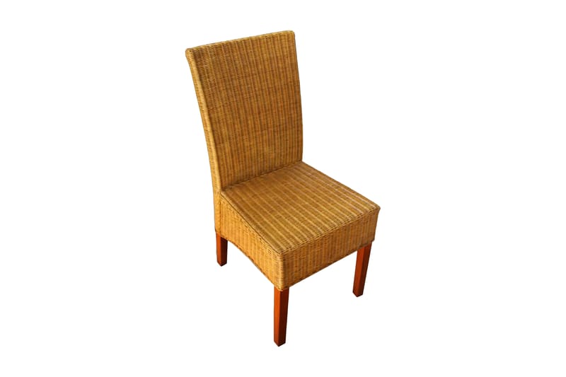 Spisebordsstole 4 Stk. Rattan Brun - Brun - Møbler - Stole & lænestole - Armstole