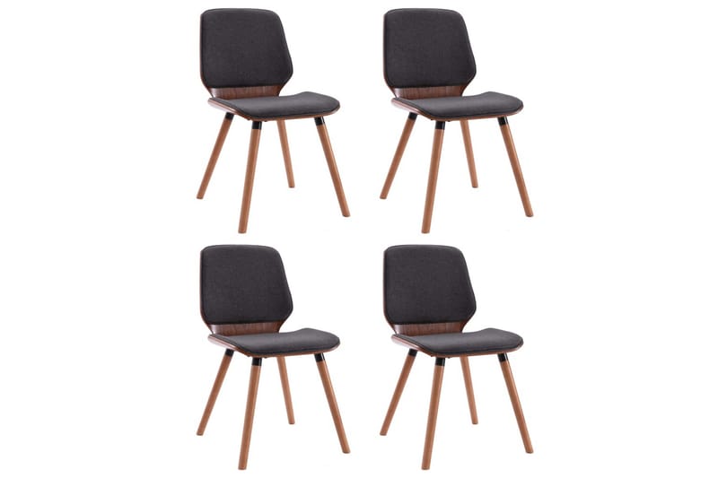 Spisebordsstole 4 Stk. Stof Grå - Grå - Møbler - Stole & lænestole - Armstole