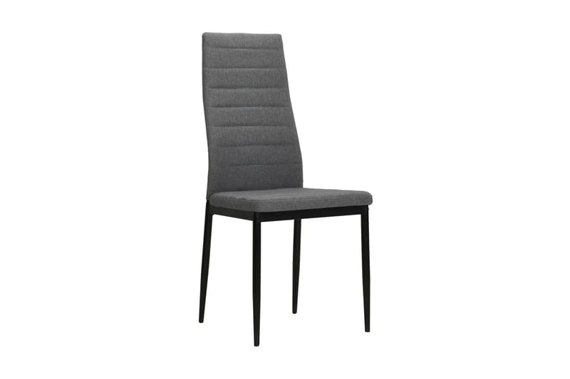 Spisebordsstole 4 Stk. Stof Lysegrå - Grå - Møbler - Stole & lænestole - Armstole
